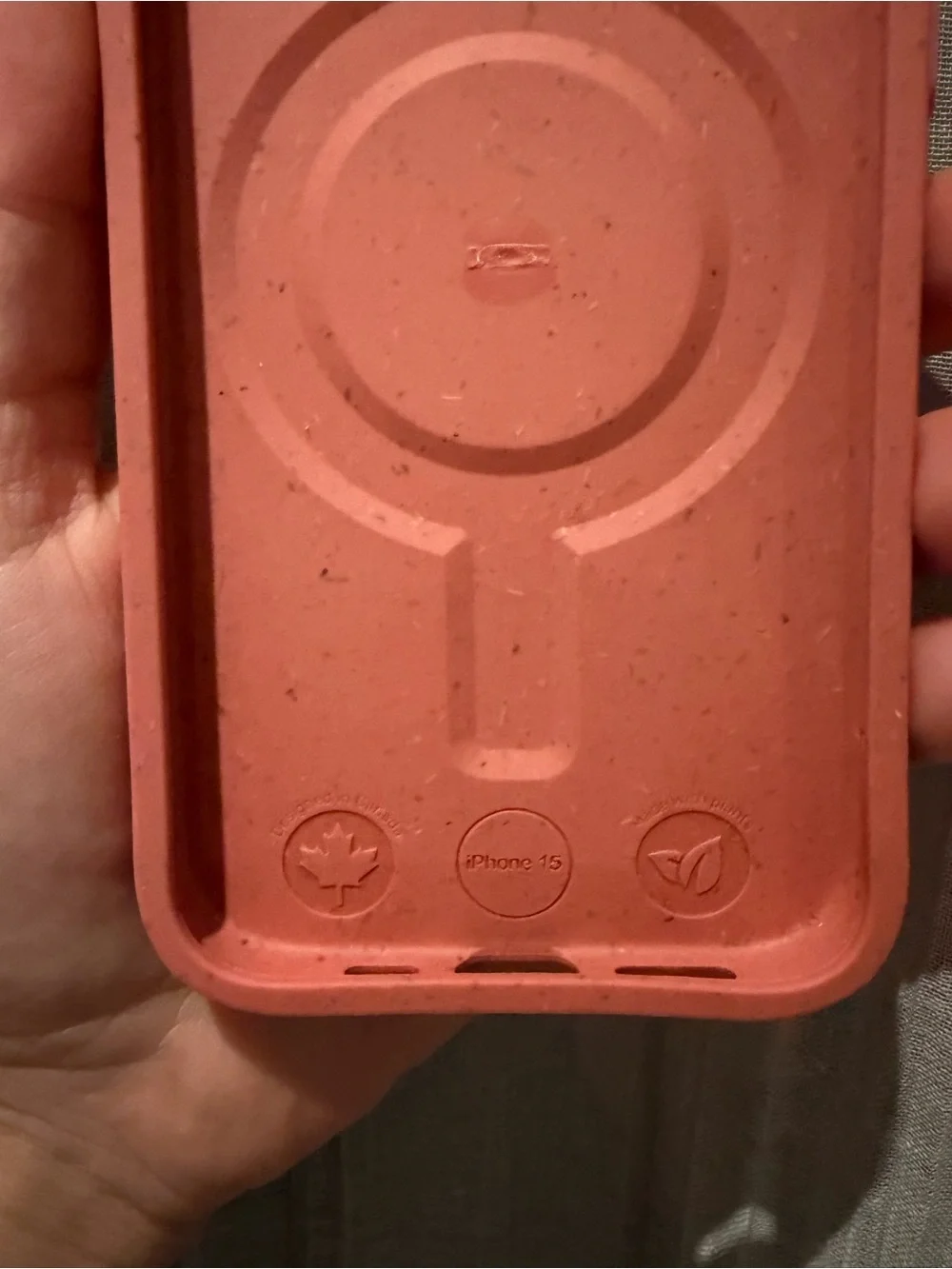 Pela iPhone 15 Terracotta Card Phone Case with Integrated Card Slot